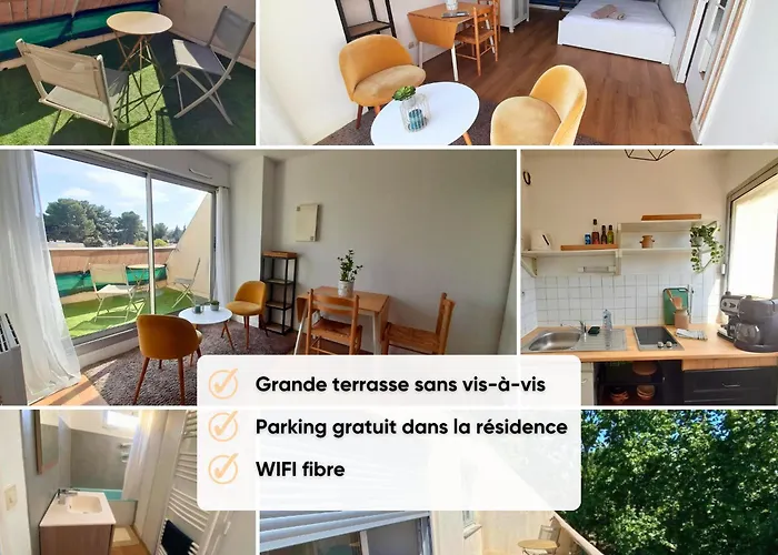 Appartement T1 Cosy- Terrasse - Parking Gratuit
