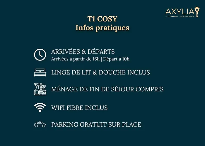 Appartement T1 Cosy- Terrasse - Parking Gratuit